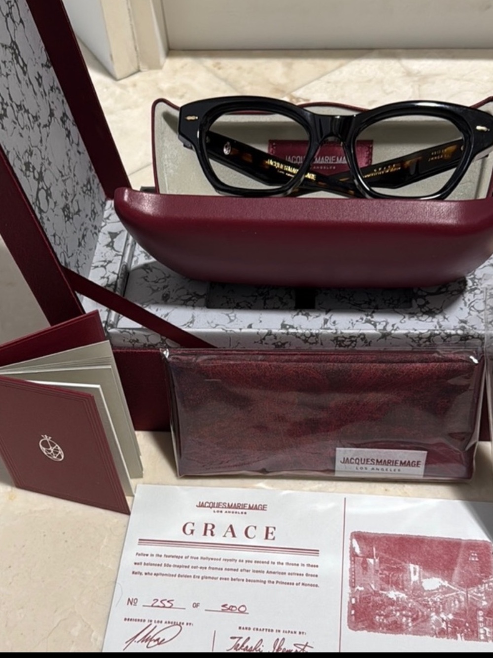Jacques Marie Mage “Grace” chic, stylish! Limited edition. Like new never worn.
